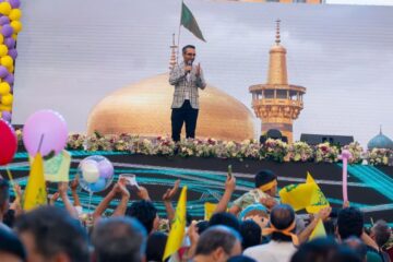 حضور پرشور آرمانی‌ها در طول مسیر جشن بزرگ امام رضایی‌ها