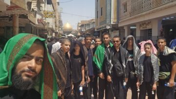 حضور نوجوانان مسجد آرمانی حضرت عباس(ع) در اربعین 1404