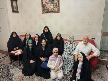 دیدار نوجوانان آرمانی مسجد فاطمی با خانواده معظم شهدای محله