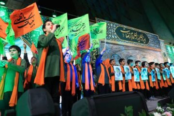 شهر کودکان و نوجوانان آرمانی در اجتماع امام رضایی‌های میدان آزادی به همت ستاد شهید آرمان