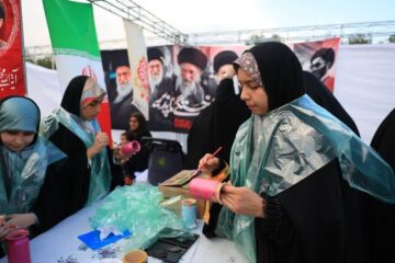 شهر کودکان و نوجوانان آرمانی در اجتماع امام رضایی‌های میدان آزادی به همت ستاد شهید آرمان