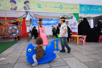 شهر کودکان و نوجوانان آرمانی در اجتماع امام رضایی‌های میدان آزادی به همت ستاد شهید آرمان